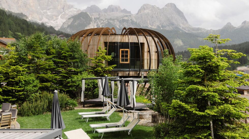 Photo: Elements Sauna Hotel Fanes, © ZULUPICTURES und NICOLOA GRIGIS